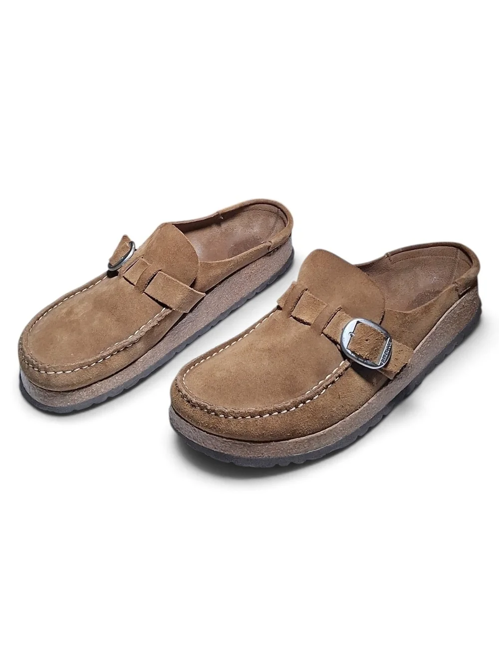 Birkenstock Women's Buckley Leather Suede Tea Color EU Size 40 US Size 9-9.5